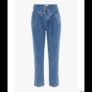 RE/DONE 80s fold-over high-rise tapered jeans